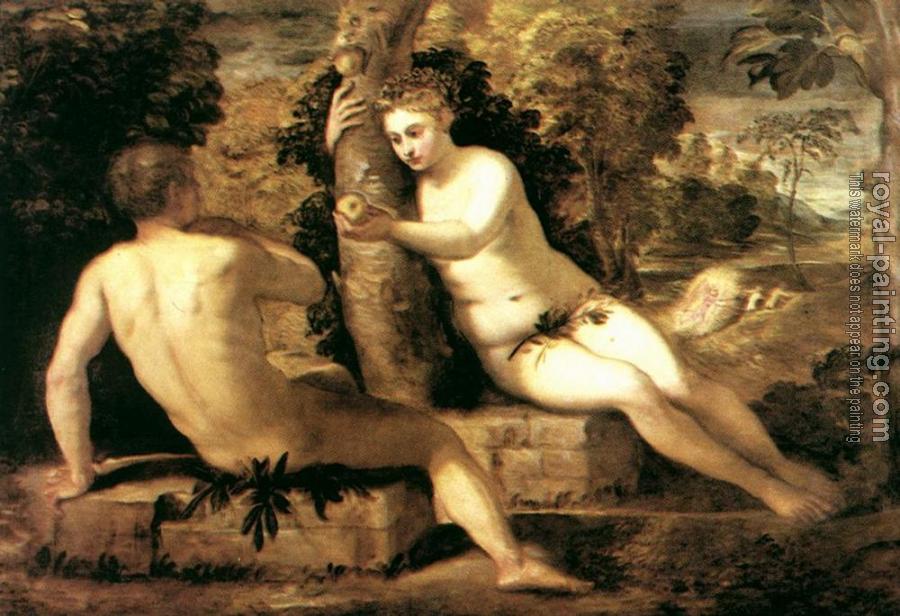Jacopo Robusti Tintoretto : Adam and Eve